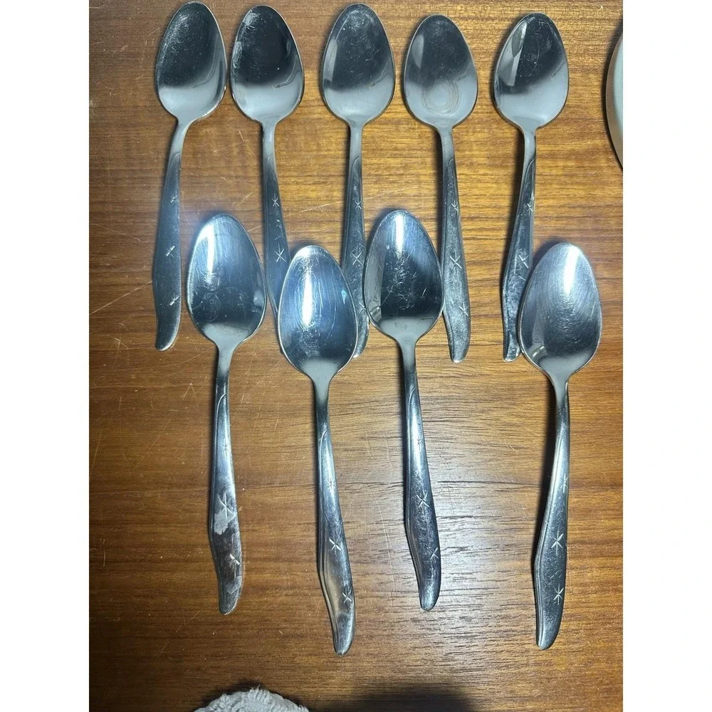 Tablespoon CITATION Mid Century Atomic Star Mar Crest Stainless Steel Flatware 9